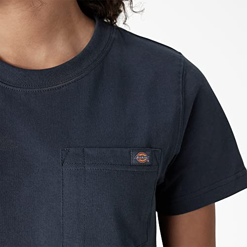 Dickies Women's Short Sleeve Heavyweight T-Shirt, Airforce Blue