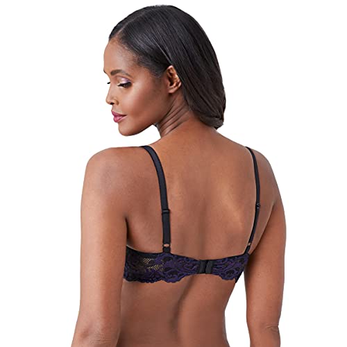 Wacoal Women's Instant Icon Contour Bra, Black/Eclipse, 34DDD