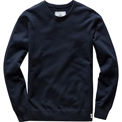 Reigning Champ Men's Midweight Terry Slim Crewneck Sweatshirt, Navy, Blue, XS