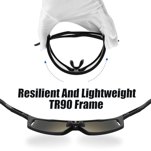 DUCO Cycling Sunglasses for Men Women Polarized Sports Sunglasses UV400 Baseball Sun glasses Anti Scratch Goggles DC0040