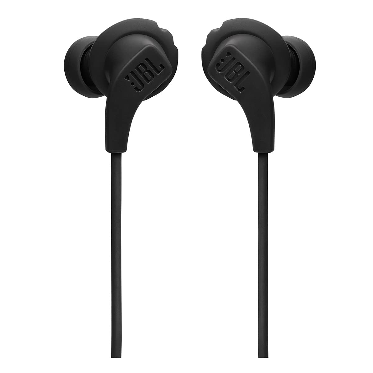 JBL Endurance Run 2 Wired - Waterproof Wired Sports in-Ear Headphones, Pure Bass Sound, Hands-Free Calls, Never Hurt. Never Fall Out. (Black)