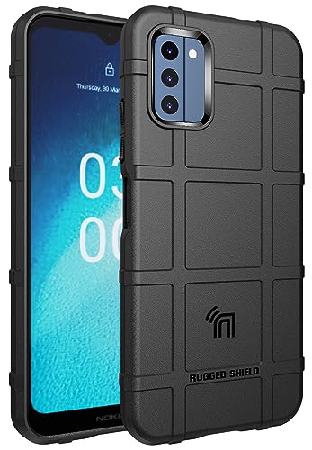 Case with Clip for Nokia C300 Phone, Nakedcellphone Special Ops Armor Rugged Shield Protective Cover and [Rotating Ratchet] Belt Hip Holster [Matte Grip Texture] - Black