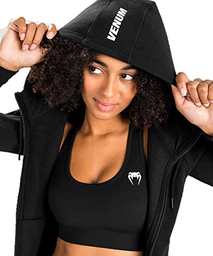 Venum womens Venum Essential Hoody Hooded Sweatshirt, Black, X-Small