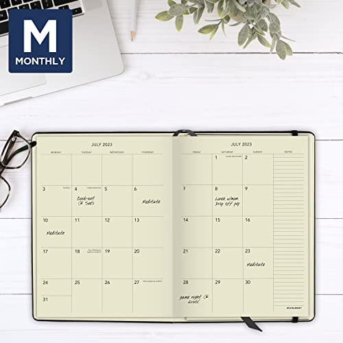 AT-A-GLANCE 2023-2024 Academic Planner, Weekly & Monthly, Hourly Appointment Book, 7-1/2" x 10", Medium, Pocket, Hardcover, Plan.Write.Remember., Black (70795705)