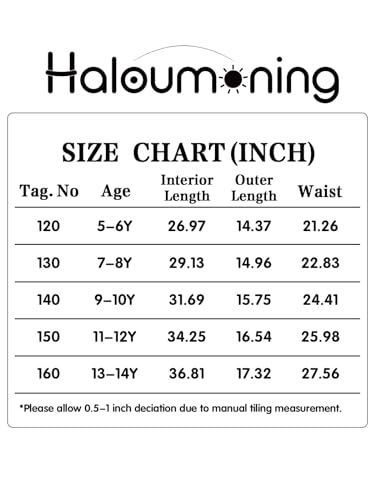 Haloumoning Boys Sports Leggings with Shorts Kids 2 in 1 Running Workout Athletic Legging Pants 5-14 Years Black