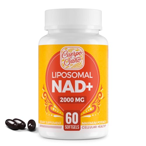 2000 MG NAD Supplement, Liposomal NAD+ Supplement with High Absorption, More Efficient Than Nicotinamide Riboside, Pure & Plus Boosting Supplement, Aging Defense, Metabolism & Cellular, 60 softgels