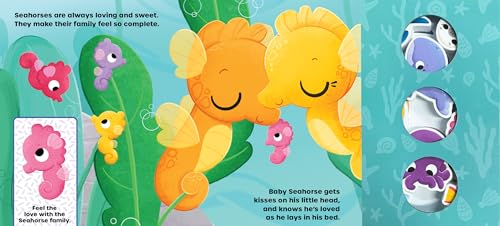 Little Hippo Books Ocean Hugs and Kisses | Interactive Toddler Books with Wooden Toys for Kids | Ocean Board Books & Kids Books | Ocean Animals Baby Book and Baby Toy