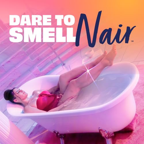 NAIR Shower Cream Hair Remover with Moroccan Argan Oil and Orange Blossom, Body Hair Removal Cream for Women, 12 oz
