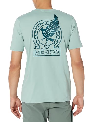 adidas Men's Mexico Alphaskin Graphic T-Shirt, Hazy Green, X-Small