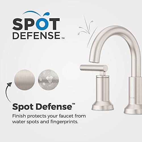 Pfister Capistrano Bathroom Sink Faucet, 8-Inch Widespread, 2-Handle, 3-Hole, Spot Defense Brushed Nickel Finish, LF049CSOGS