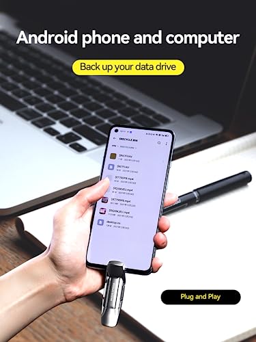 MOVE SPEED 128GB USB 3.2 Solid State Flash Drive 400MB/s High Speed Type C USB Drive USB Gen 2 Thumb Drive with Keychain Leather case