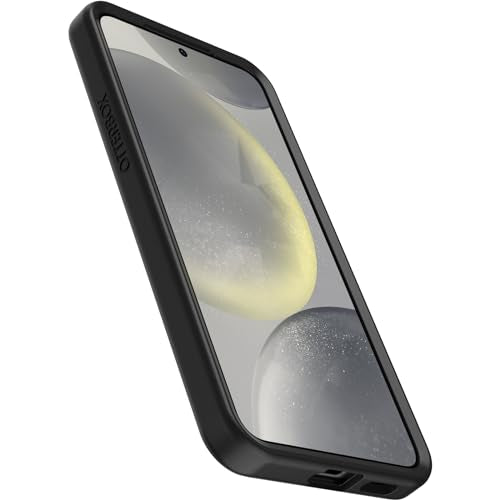 OtterBox Samsung Galaxy S24 Symmetry Series Case - BLACK, ultra-sleek, wireless charging compatible, raised edges protect camera & screen