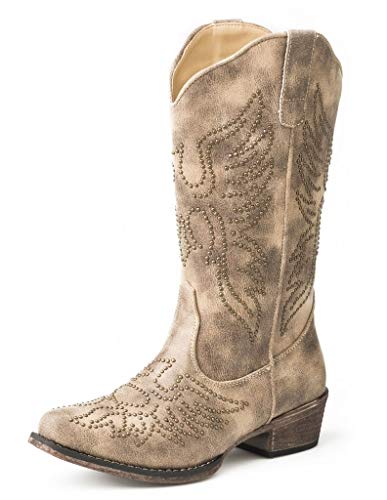 Roper Womens Eaglets Boot, Tan, 11