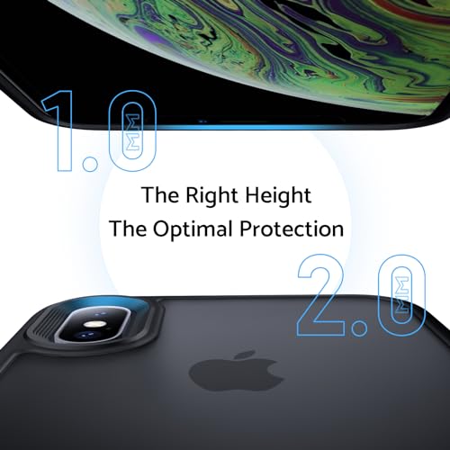 Anqrp Designed for iPhone X Case/iPhone Xs Case, [Support Wireless Charging] Soft Silicone Slim Anti-Scratch Protective Phone Case for iPhone X/XS 5.8 inch, Black