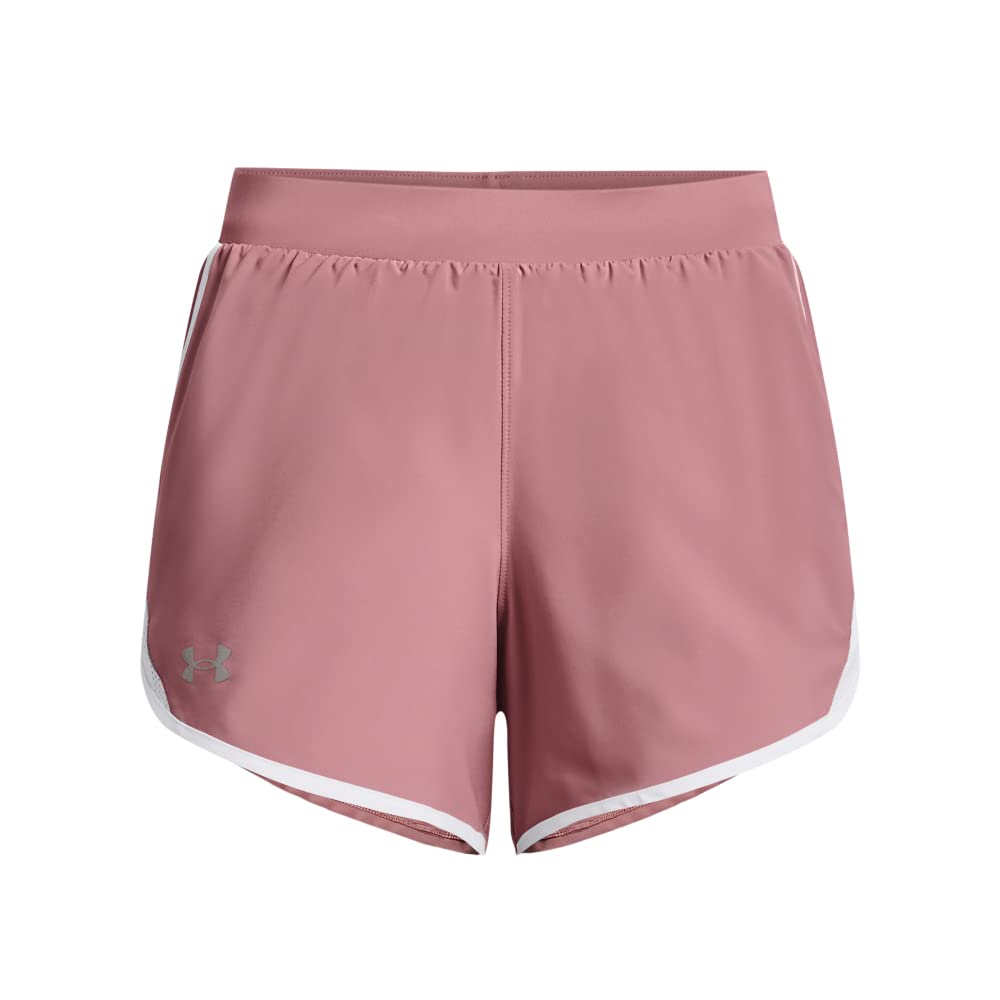 Under Armour Women's Fly by 2.0 Running Shorts, (697) Pink Elixir/White/Reflective, Small
