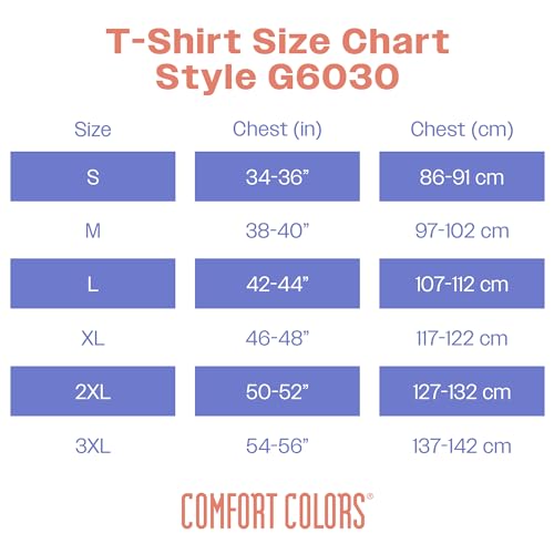 Comfort Colors Adult Short Sleeve Pocket Tee, Style G6030, Blue Jean, Medium