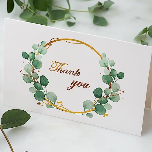 24 Pack Thank You Cards Bulk with Kraft Envelopes and Stickers, 4x6 In Professional Looking | Suitable for Business, Baby Shower, Wedding, Small Business, Graduation, Bridal Shower, Funeral