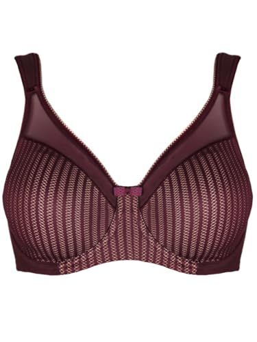 Berlei Women's Beauty Stripe Smoothing Bra, Red (Fig)