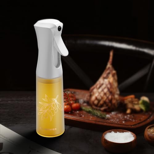 Oil Sprayer for Cooking -200ml Glass Olive Oil Sprayer - Oil Sprayer - Continuous Spray With Portion Control - Cooking Sprayer - Oil Spray Bottle - Kitchen Gadgets for Air Fryer, Salad, Cooking