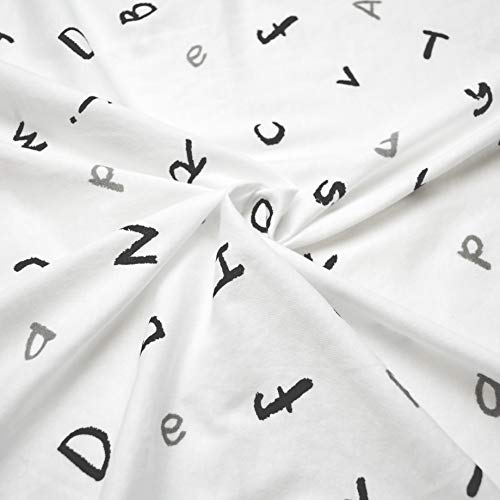 American Baby Company Fitted Pack N Play Playard Sheet 27" x 39", Soft Breathable Neutral 100% Cotton Jersey Pack and Play Sheet, Grey Zigzag, for Boys and Girls, Fits Most Mini Crib Mattresses