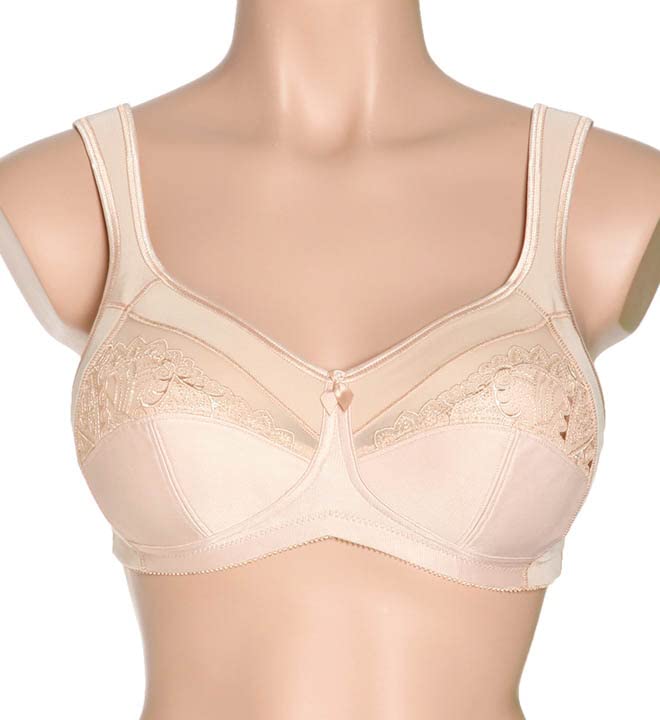 Amoena Women's Isadora Wire-Free Full Figure Bra, Nude, 36DDD