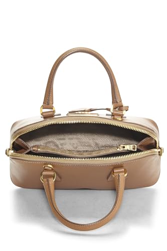 Prada, Pre-Loved Brown Saffiano Lux Handbag Mini, Brown