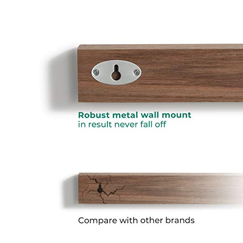 linoroso 16.5'' Magnetic Knife Holder for Wall, Powerful Acacia Wood Magnetic Knife Strip Knife Rack for Kitchen Knives & Tools