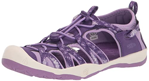 KEEN Moxie Closed Toe Casual Sandals, Multi/English Lavender, 1 US Unisex big kid