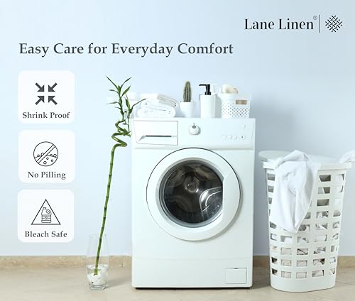 Lane Linen Twin XL Fitted Sheet Only - 4 Way Stretch Knitted Deep Pocket Twin XL Bottom Sheet - Fits Upto 16" Mattress (No Flat Sheet), Wrinkle Free, Microfiber Fitted Sheet Twin XL - Taupe