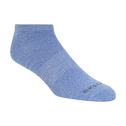 Skechers womens 5 Pack Low Cut Socks, Blue/Pink Grapefruit, 9 11 US