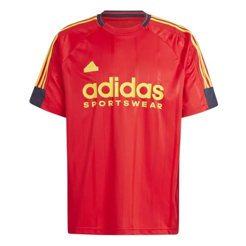 adidas Men's House of Tiro Nations Pack T-Shirt, White/Team Navy Blue/True Blue/Better Scarlet