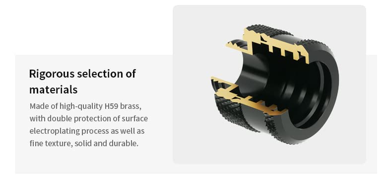 Barrow G1/4" Male to Female Extender Fitting, 90 Degree Rotary, Black