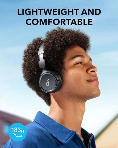 Soundcore H30i Wireless On-Ear Headphones, Foldable Design, Pure Bass, 70H Playtime, Bluetooth 5.3, Lightweight and Comfortable, App Connectivity, Multipoint Connection (Black)