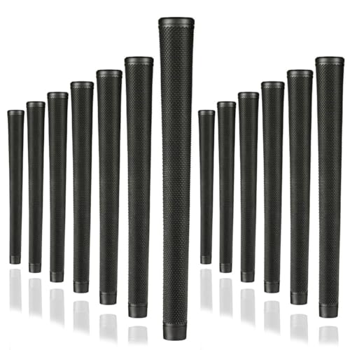 Karma Arthritic Jumbo Plus Golf Grips (9 Pack), Black +5/32" Oversized