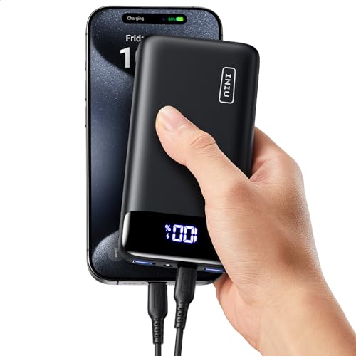 INIU Portable Charger, 22.5W 20000mAh USB C in & Out Power Bank Fast Charging, PD 3.0+QC 4.0 LED Display Phone Battery Pack Compatible with iPhone 15 14 13 12 Pro Samsung S21 Google iPad Tablet, etc.