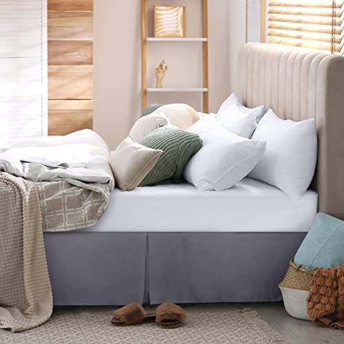 Utopia Bedding Queen Bed Skirt - Soft Quadruple Pleated Ruffle - Easy Fit with 16 Inch Tailored Drop - Hotel Quality, Shrinkage and Fade Resistant (Queen, Teal)