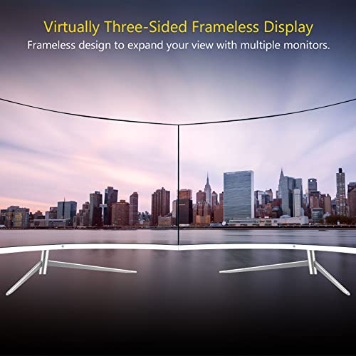 Z-Edge 27-inch Curved Gaming Monitor, Full HD 1080P 1920x1080 LED Backlight Monitor, with 75Hz Refresh Rate and Eye-Care Technology, 178° Wide View Angle, VGA+HDMI