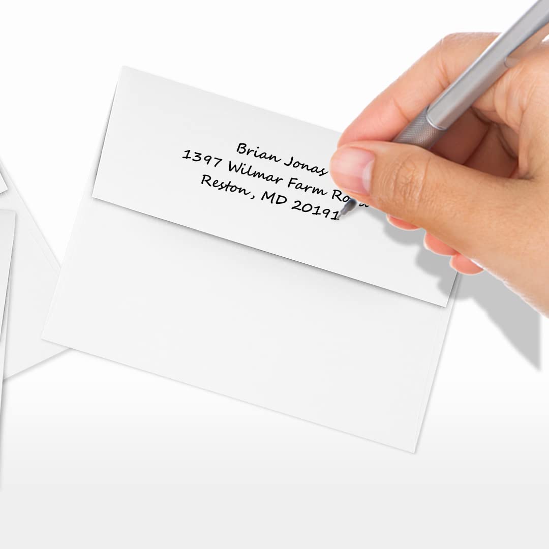 LUXPaper A2 Invitation Envelopes | 4 3/8" x 5 3/4" | Bright White | 24lb. Text | 1,000 Qty