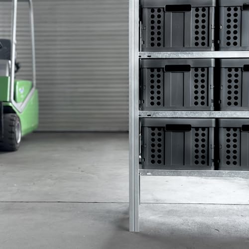 Clax® crate | folding box | basket | 48 qt (12 gal) | black