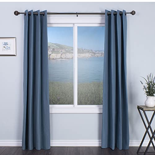 Kensignton 5/8" Curtain Rod Set 28-48" Oiled Bronze