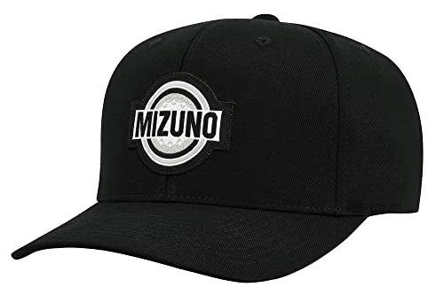 Mizuno Standard Patch Snapback Hat, Black, OSFA