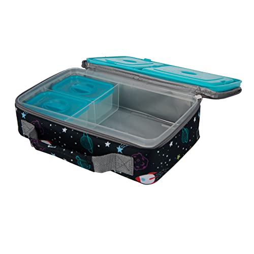 Nuby Lunchbox with Insulated Travel Bag - 3+ Years - Galactic Design