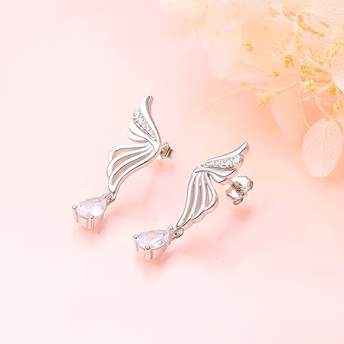 Cat Stud Earrings for Women Sterling Silver Mini Cute Pet Cats Love Heart Earrings Jewelry Studs