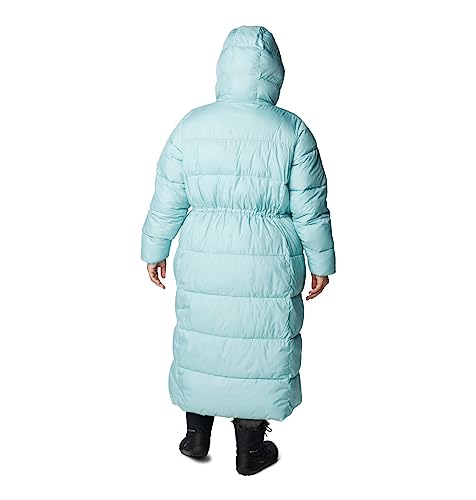 Columbia Women's Puffect Long Jacket, Aqua Haze, X-Small