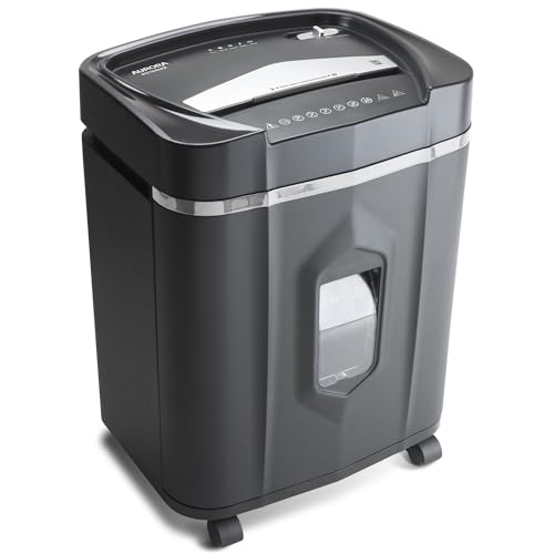 Aurora Anti-Jam 16-Sheet Crosscut Paper/CD and Credit Card Shredder/ 5-Gallon pullout Basket 30 Minutes Continuous Run Time