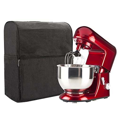 Kitchen Aid Mixer Cover,Kitchen Aid Mixer Accessories with Pockets,Stand Mixer Quilted Dust Cover Compatible with KitchenAid 4.5-5 & 5-8 Quart.Stand Mixer Cover,