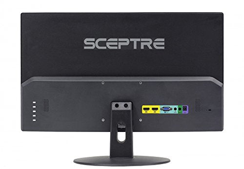 Sceptre 22 inch 75Hz 1080P LED Monitor 99% sRGB HDMI X2 VGA Build-In Speakers, Machine Black (E225W-19203R series)