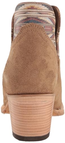 Ariat Women's Hazel Chimayo Western Boot, Terracotta Roughout/Arroyo Chocolate, 6