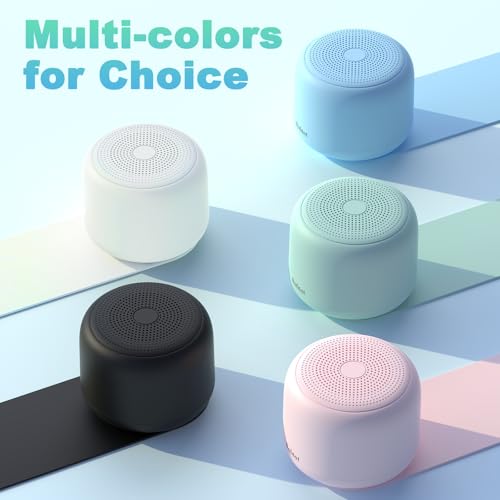 Bobtot Portable Bluetooth Speakers with Strap Easy to Carry, Wireless IPX5 Waterproof Mini Speaker with Loud Stereo Sound,15 Hours Playtime, Rechargeable Battery, Built-in Microphone, Black