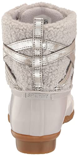 Sperry Women's Saltwater Boots, Grey Leather, 11